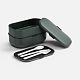 Ланчбокс Korrus, темно-серый (графит) с нанесением логотипа