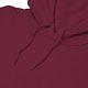 Толстовка с капюшоном унисекс Hoodie, бордовая с нанесением логотипа