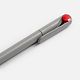 Ручка шариковая Prodir DS1 TMM Dot, серая с красным с нанесением логотипа