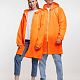 Дождевик Rainman Zip, оранжевый неон с нанесением логотипа