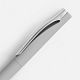 Ручка шариковая Pin Soft Touch, серая с нанесением логотипа